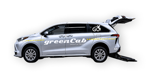 Wheelchair-accessible GreenCab vehicle